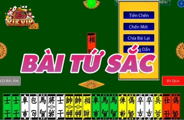 Luật lệ và cách chơi Bài Tứ Sắc Rikvip đầy đủ